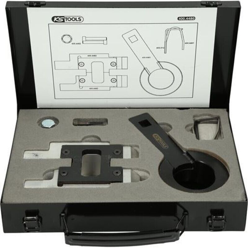 KS Tools Engine Timing Tool Set for Opel, 11 pieces (400.4480)