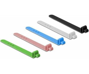 DeLock Reusable Silicone Cable Ties 10 Pieces Assorted Colors (18828)