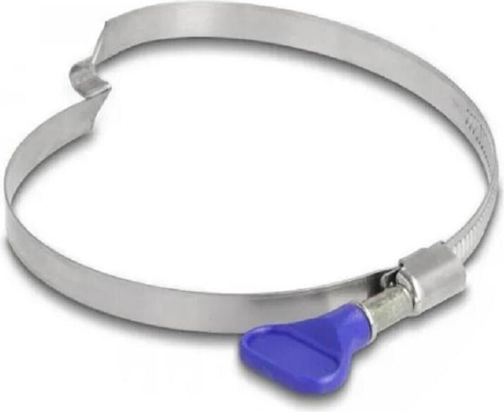 DeLock Schlauchschellen mit Brücke, 80 - 100 mm, 5 Stück, Edelstahl (19614)