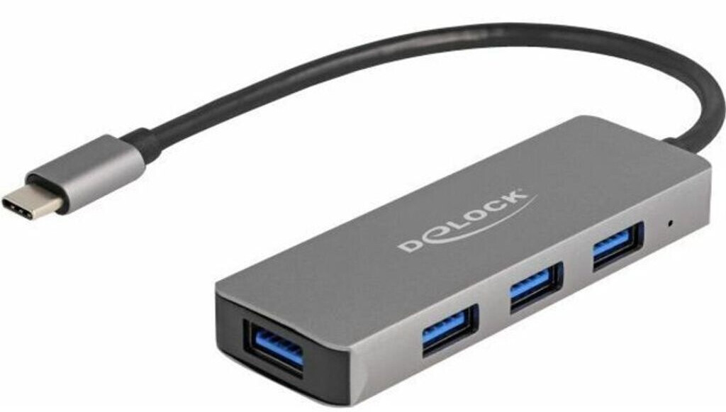DeLock Hub USB 3.0 4 ports avec connexion USB-C (63173)