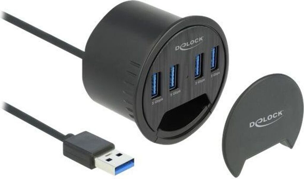DeLock Hub de bureau 4 ports SuperSpeed USB Type-A (64153)