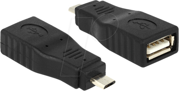 DeLock USB Adapter Micro-B Stecker auf USB 2.0 Buchse OTG (65549), Bild 5