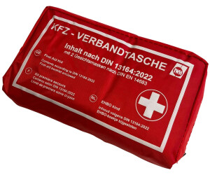 IWH First Aid Kit for Car DIN13164:2022 red (023511)