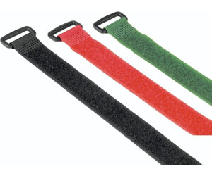 Hama Attaches de câble en velcro avec œillet, réutilisables, 20 x 250 mm, multicolores, 9 pièces (00221006)