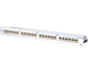 Metz Connect Patchpanel 19\" Cat6A modular 1HE 24xRJ45 E-DAT LSA (130856C-E)