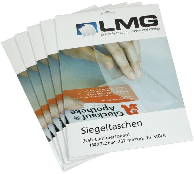 LMG Cold lamination sheets A5 glossy 67+200 micron 10 pieces (LMGKALT160X222)