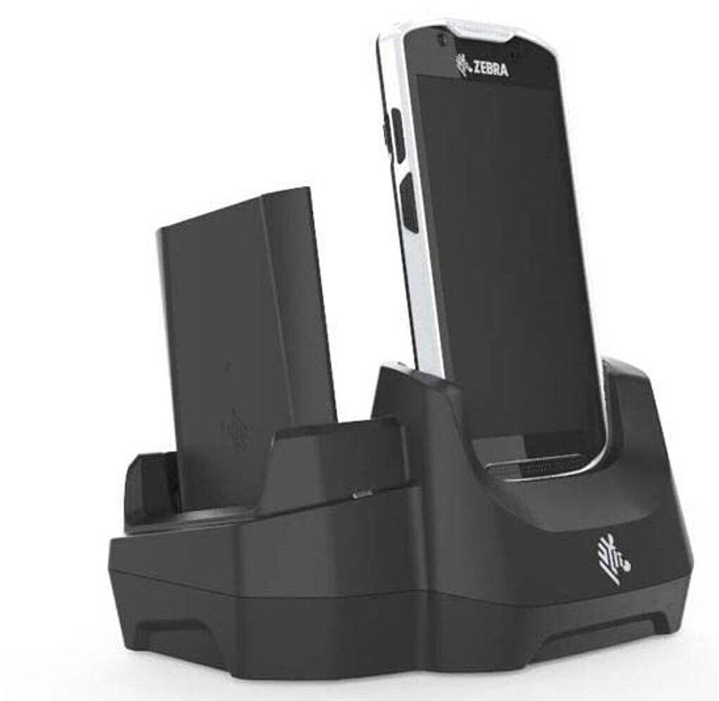 Zebra Ethernet Lade-/Übertragungsstation mit Ersatzakku-Ladeschacht für TC5X (CRD-TC5X-2SETH-02)