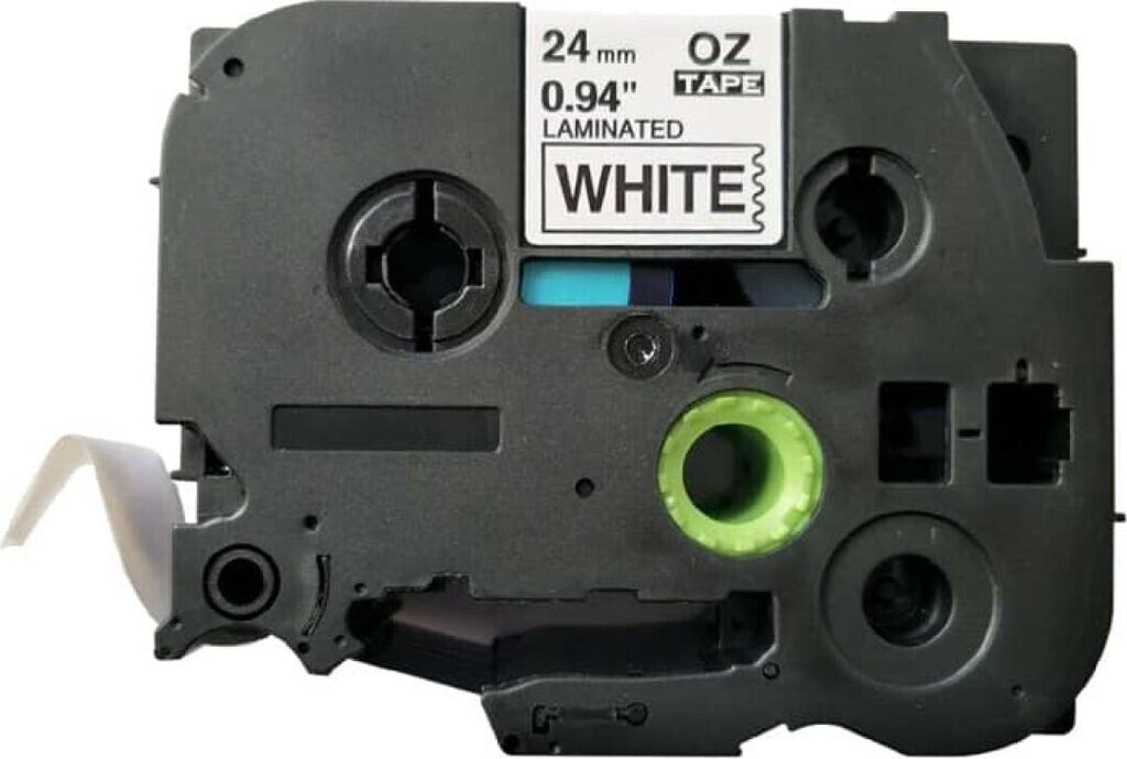 Q-CONNECT Label Tape TZe-251 Black on White 24mm x 8m (KF18799)