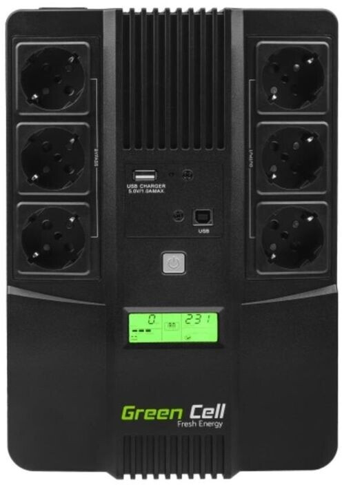 GreenCell AiO UPS 800VA 480W LCD 6 sorties (UPS07)