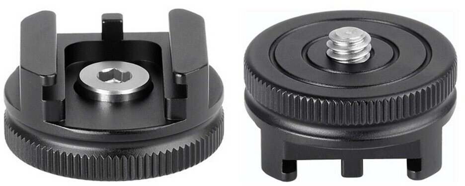 Leofoto FA-05 Zubehörschuh-Adapter / Blitzschuhadapter Silber (LF-FA-05)