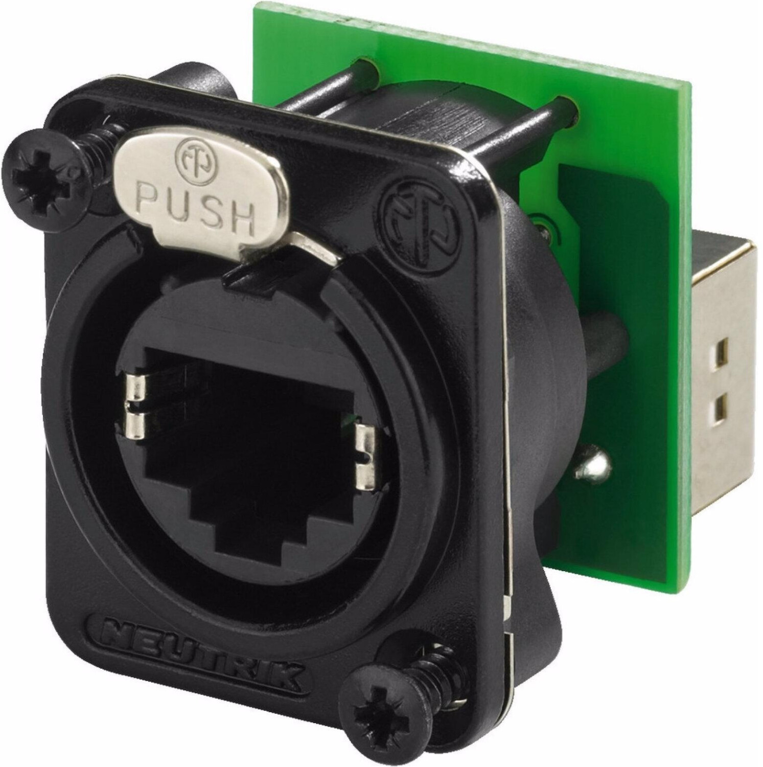 Neutrik Conector chasis RJ45 pasamuros (NE8FDP-B)