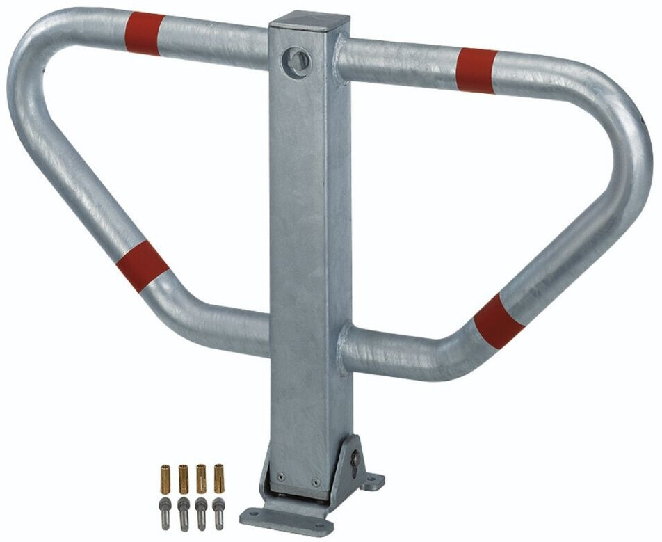 Alberts Alberts Barrera de estacionamiento Stoppy II plegable para instalación en hormigón con cilindro perfilado (770099) - alternate view