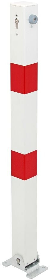 Alberts Alberts Barrier Post Klappy 70x70 mm with Profile Cylinder Lock for Mounting foldable white/red (780609) - Product image 1 of 5