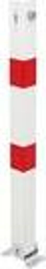 Alberts Alberts Barrier Post Klappy 70x70 mm with Profile Cylinder Lock for Mounting foldable white/red (780609) - side view