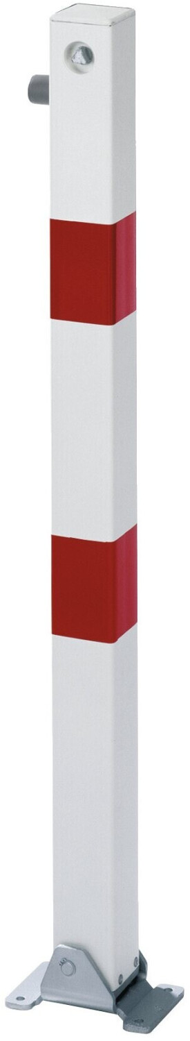 Alberts Alberts Barrier Post Klappy 70x70 mm with Profile Cylinder Lock for Mounting foldable white/red (780609) - alternate view