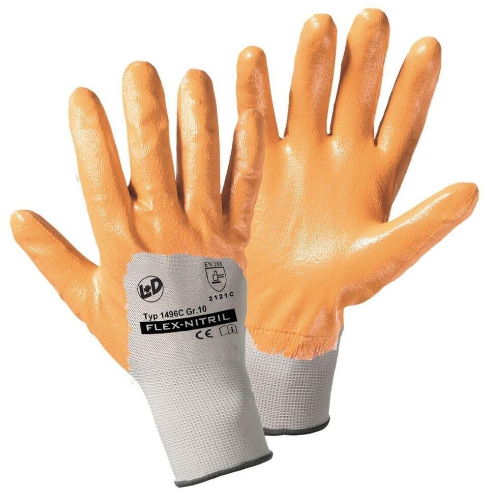 Leipold-Doehle FLEX-NITRIL Polyester Work Gloves (1496C-9)