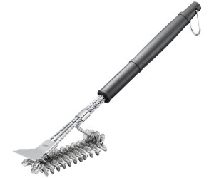 GEFU Brosse pour barbecue BBQ sans poils acier inoxydable/plastique noir/argent (89558)