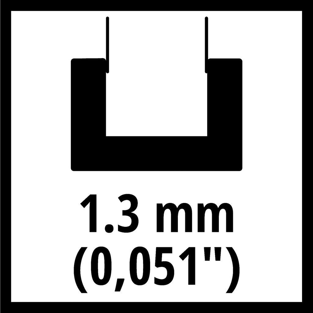 Einhell Einhell Replacement Guide Bar 25 cm for Chainsaw 1.3 mm (4500363) - side view