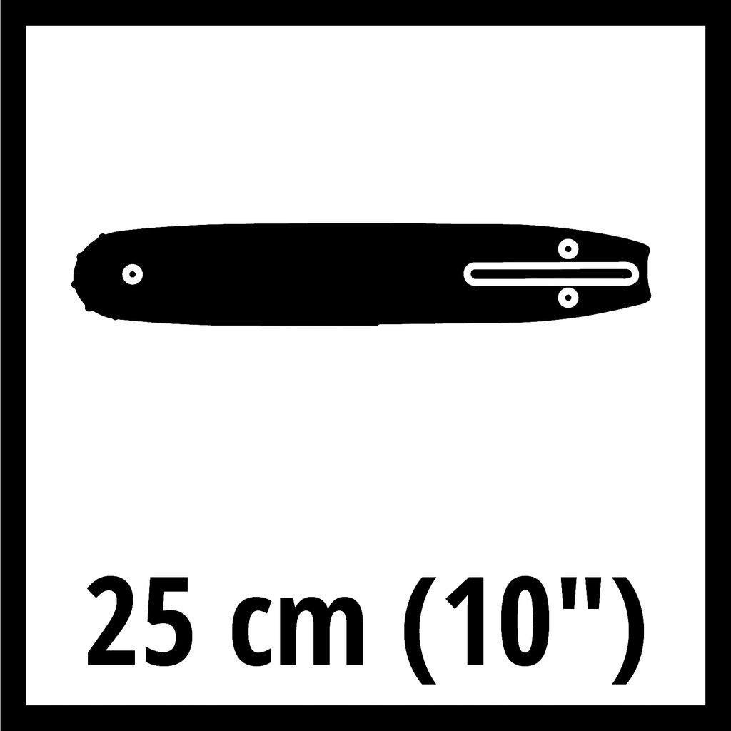 Einhell Einhell Replacement Guide Bar 25 cm for Chainsaw 1.3 mm (4500363) - back view