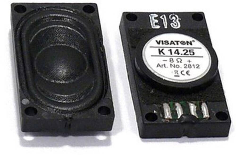 Visaton K 14.25 Rectangular Mini Speaker 1W 8Ω (2812)