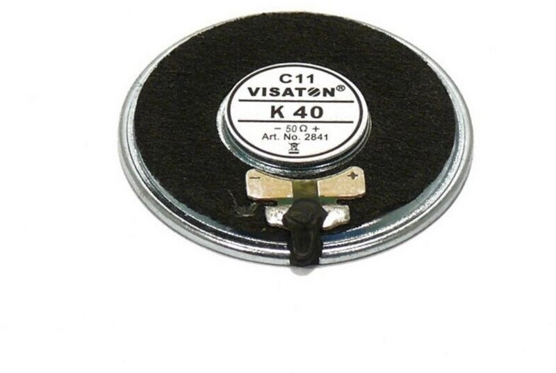 Visaton K 40 Small Speaker 1W 50 Ohm Black (2841)