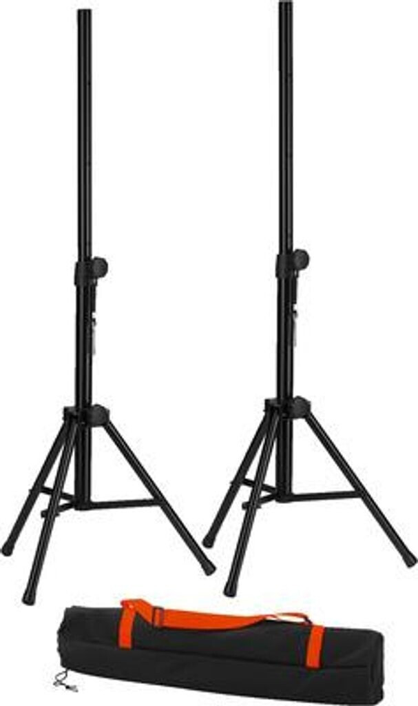 Monacor PA Speaker Stand Set Height Adjustable Black (PAST-125SET)