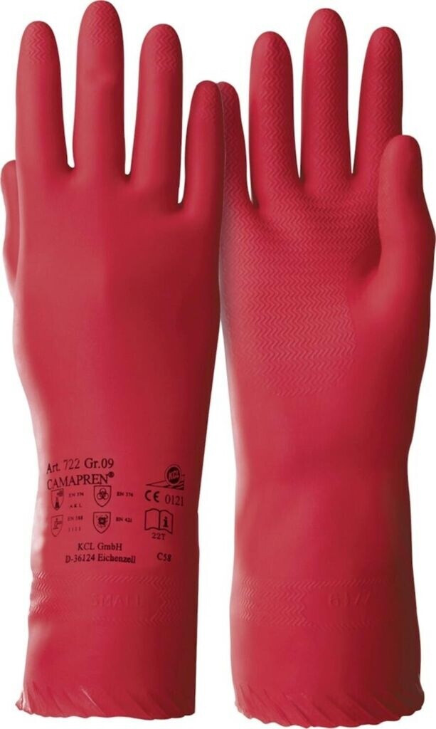 cliks Camapren 722 chemical protection glove red (722-7)