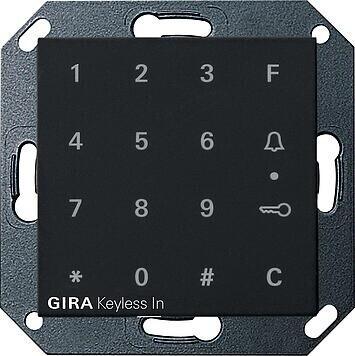 Gira Keyless In Code Keypad System 55 Black matt (2605005)