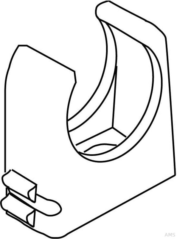 HKL RO-Clip pipe clamp light grey M50 (796.481)