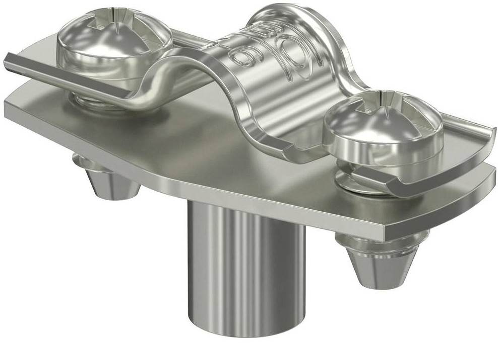OBO Bettermann Spacer Clamp with Threaded Connection M6 ASG 732 6 A2 Stainless Steel (1362622)