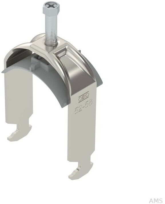OBO Bettermann Pipe Clamp 52-58mm BS-H1-K-58 A2 Stainless Steel (1186356)