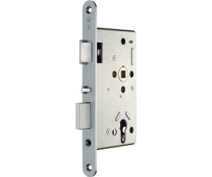 SSF Panic Mortise Lock Series 21 APK Function E rounded 20/55/72/8mm DIN left stainless steel self-locking (A2101K50/501RD KL)