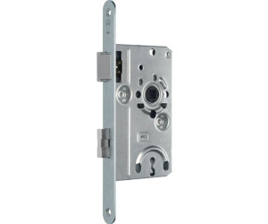 SSF Interior Door Mortise Lock BB 20/55/72/8mm DIN right silver rounded Class 1 plastic (V1001 01/102G)