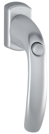 Hoppe Window handle New York 0810SV/U10 Aluminum F1 natural color 32 mm self-locking (3285558)