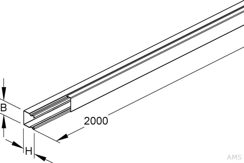 Niedax Cable duct with cover 16x16 (LLK 16.016)