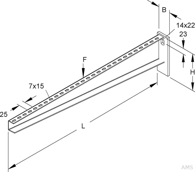 Niedax Wall bracket KTA 700 E3