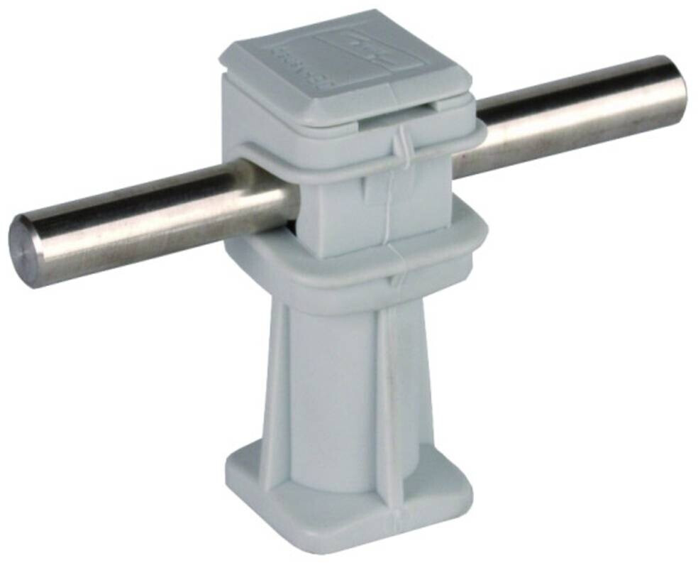 Dehn Cable holder DEHNsnap grey H=36mm for Rd 8mm with thread M8 (204004)