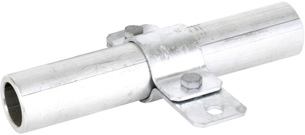 Dehn Grounding Pipe Clamp D42.4mm St/tZn with Connection Hole D11mm (410114)