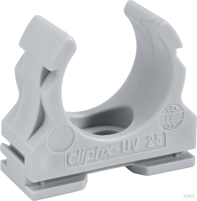 Fränkische Clipfix-UV 25 plastic clamp grey 25 mm (22573025)