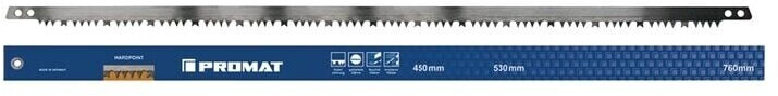 Promat Bügelsägeblatt 600mm Hobelzahn für frisches Holz (4000814369)