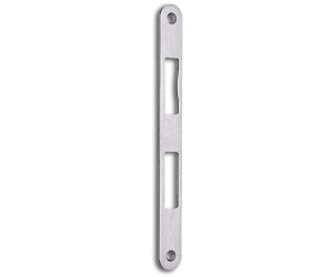 BKS Strike plate B 9000 stainless steel rounded DIN left flat 24 x 235 mm (B 9000 0319)