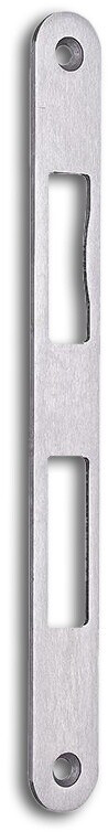BKS Strike plate B 9000 stainless steel rounded DIN left flat 24 x 235 mm (B 9000 0319)