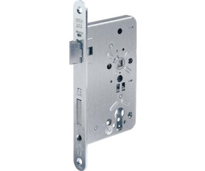 BKS Fire door lock B-1206 24/65/72/9mm DIN right 24mm rounded silver (B-12060-37-R-2)