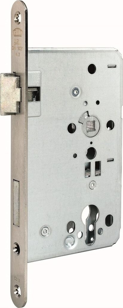 BKS Mortise Lock 0715 PZ 20/55/72/8 mm DIN right stainless steel rounded Class 4 (B-07150-59-R-8)