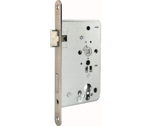 BKS Mortise Lock 0715 PZ 20/65/72/8 mm DIN left stainless steel rounded Class 4 (B-07150-63-L-8)