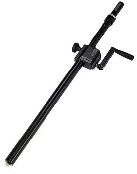 K & M Distance Rod with Hand Crank and Ring Lock black (21340-000-55)