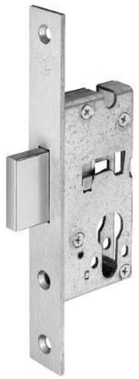 Wilka Einsteck-Riegelschloss Rohrrahmen Flachstulp 24mm Stulp 25mm Dorn Edelstahl (038R.000003)