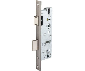 Wilka Tubular frame lock U-forend with latch and bolt, PZW, DM 44, stainless steel (1438.000284)