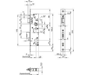 Wilka Self-locking Anti-Panic Mortise Lock 7667 (7667.000003)
