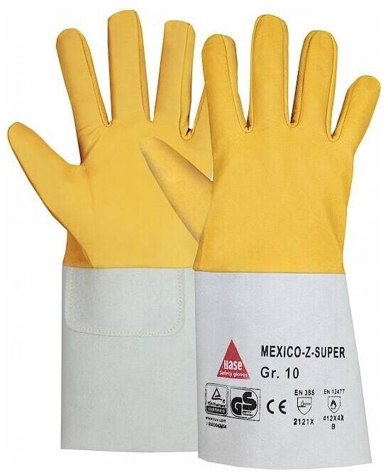 Hase Safety Mexico-Z-Super Welding Gloves made of Goat Nappa Leather (403800-9)